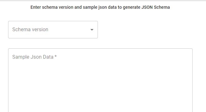 JSON Data => JSON Schema Converter