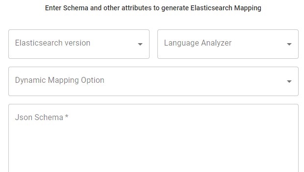 Json Schema => Elasticsearch Mapping Generator